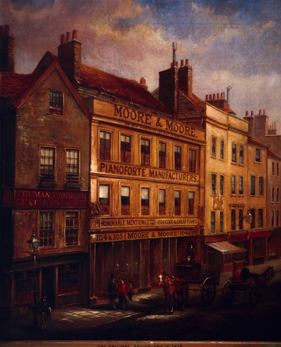 Bishopsgate, London, in 1871 by Walter Riddle