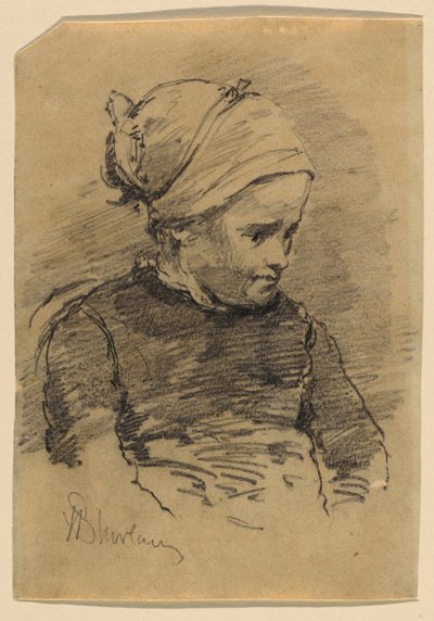 Portrait of a Peasant Girl by Walter Shirlaw