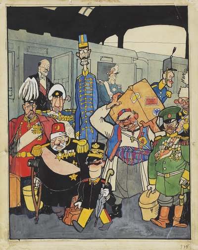 The Friedrichstrasse Station by Walter Trier
