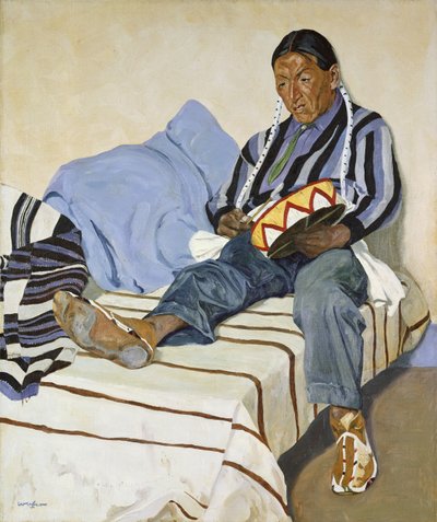 A Singing Indian by Walter Ufer