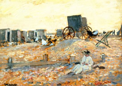 Beach Scene by Walter Westley Russell