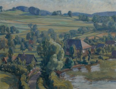 Attersee Landscape near Unterbuchberg by Walther Gamerith