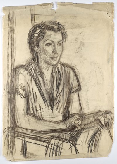 Study of Portrait of Frauke Lauterbach by Walther Gamerith