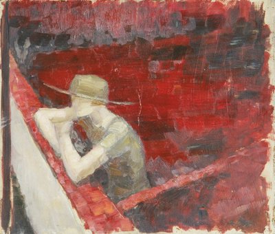 Lady by a Wall by Walther Gamerith