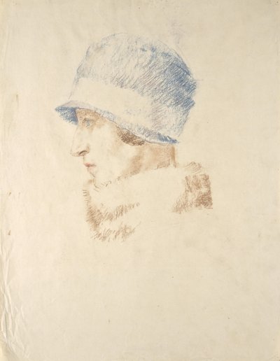 Lady with Hat by Walther Gamerith
