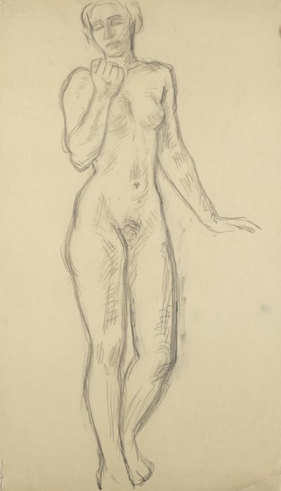 Standing Female Nude by Walther Gamerith