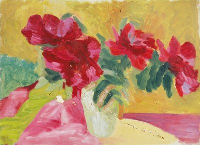 Still Life with Peonies by Walther Gamerith