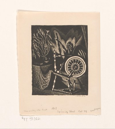 Spinning Wheel by Wanda Gág (signed by artist)