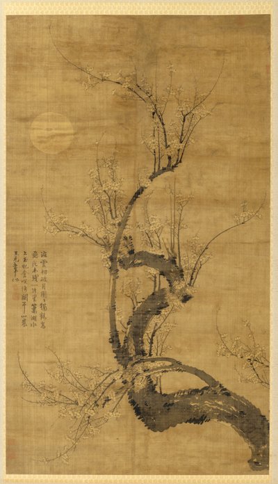 A Prunus in the Moonlight by Wang Mian