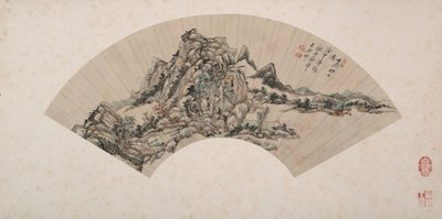 Landscape in the Style of Huang Gongwang by Wang Yuanqi