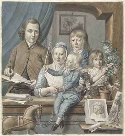 The Artist Himself and His Family by Warner Horstink