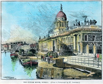 The Custom House, Dublin, Ireland, c1890 by Warwick Goble