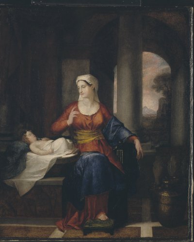 Mother Watching Her Child by Washington Allston