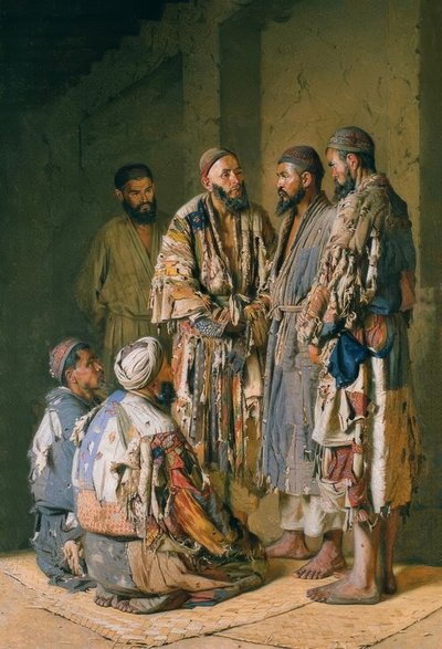 Political Discussion in the Opium Den by Wassili W. Werestschagin