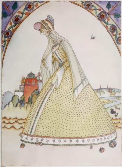 Lady with Hoop Skirt by Wassily Kandinsky