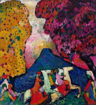 The Blue Mountain. 1908-09 by Wassily Kandinsky