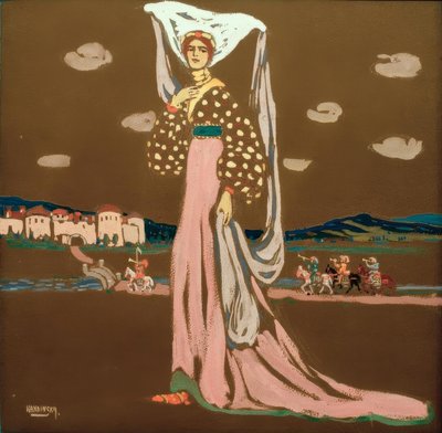 The Night (Walking Lady) by Wassily Kandinsky