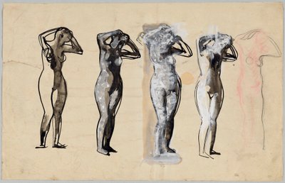 Five Female Nudes by Wassily Kandinsky
