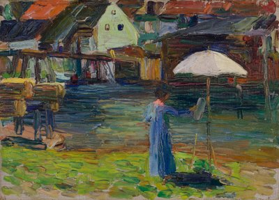 Kallmünz – Gabriele Münter Painting I by Wassily Kandinsky