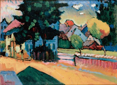 Landscape with a Green House by Wassily Kandinsky