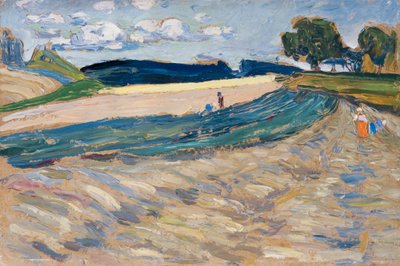 Landscape with Yellow Field by Wassily Kandinsky