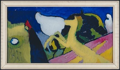 With Yellow Horse by Wassily Kandinsky