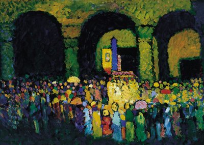 The Ludwigskirche in Munich, 1908 by Wassily Kandinsky