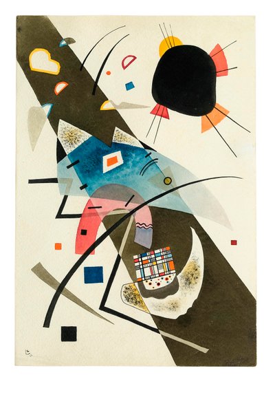 Two Black Spots by Wassily Kandinsky
