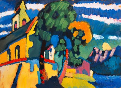 Village Church in Riegsee by Wassily Kandinsky