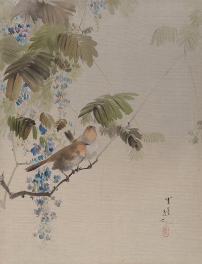 Birds and Flowers by Watanabe Seitei
