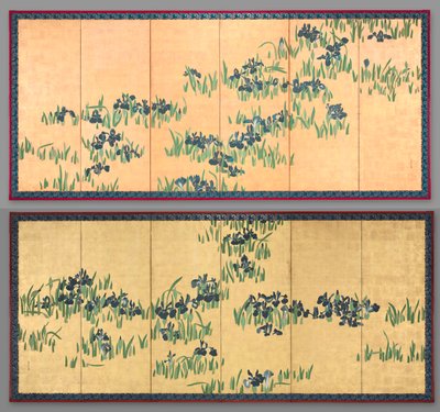 Irises by Watanabe Shiko