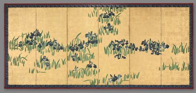 Irises by Watanabe Shiko
