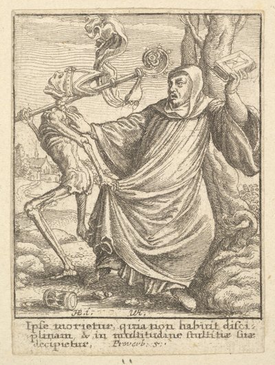 Abbot, from the Dance of Death by Wenceslaus Hollar