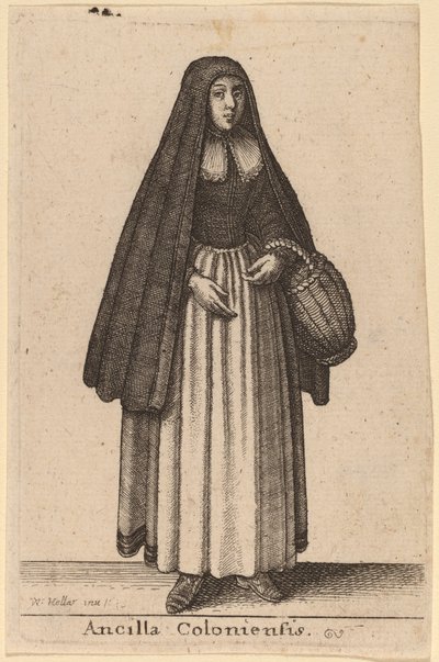Ancilla Coloniensis by Wenceslaus Hollar