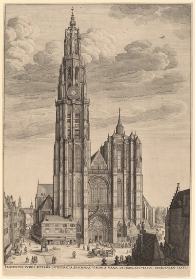 Antwerp Cathedral by Wenceslaus Hollar