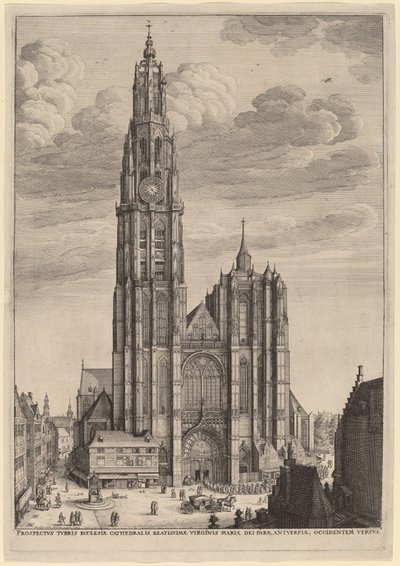 Antwerp Cathedral by Wenceslaus Hollar