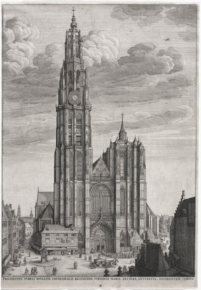 Antwerp Cathedral by Wenceslaus Hollar