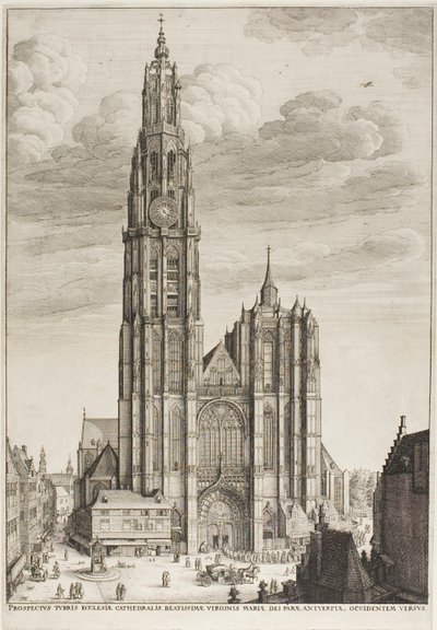 Antwerp Cathedral by Wenceslaus Hollar