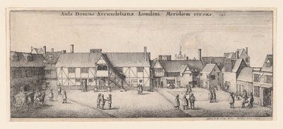 Arundel House from the South by Wenceslaus Hollar