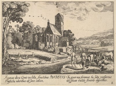August by Wenceslaus Hollar