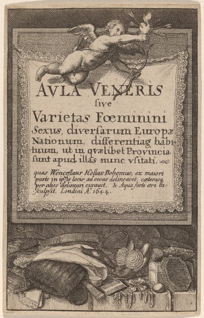 Aula Veneris: Title Page by Wenceslaus Hollar