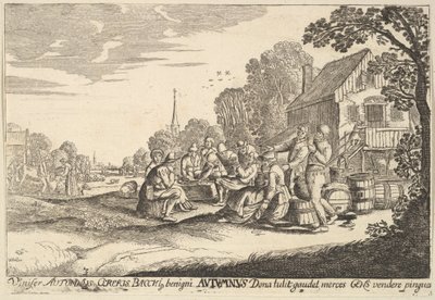 Autumn by Wenceslaus Hollar