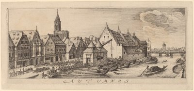 Autumn: The Wine Market by Wenceslaus Hollar