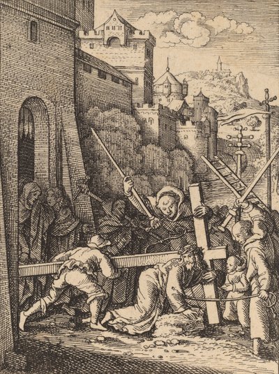 Carrying the Cross by Wenceslaus Hollar