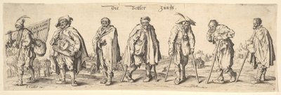 The Seven Beggars by Wenceslaus Hollar
