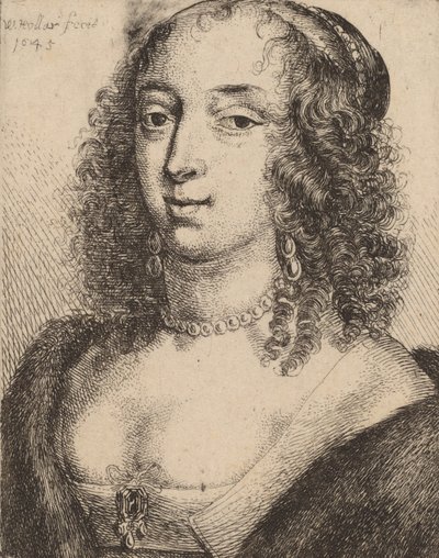 Duchess of Lennox, 1645 by Wenceslaus Hollar