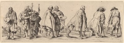 Eight Beggars by Wenceslaus Hollar