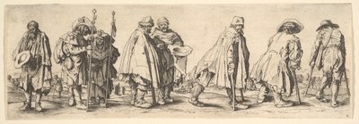 Eight Beggars by Wenceslaus Hollar