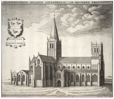 Hereford Cathedral by Wenceslaus Hollar