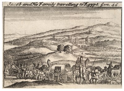 Jacob travelling to Egypt (State 3) by Wenceslaus Hollar